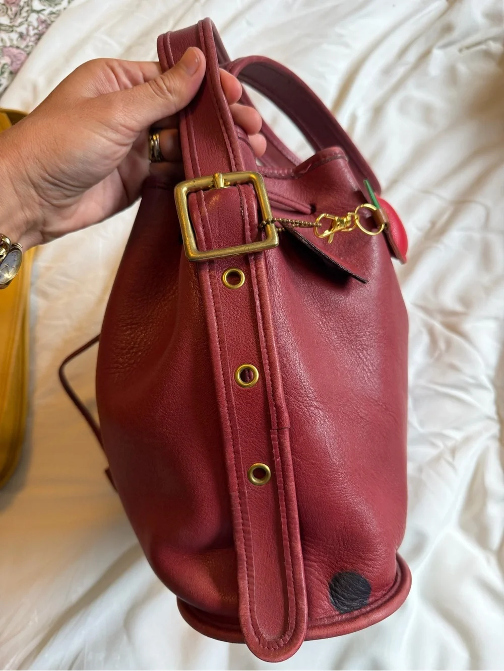 Vintage Coach Lula Legacy Drawstring Bucket Bag